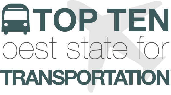 Top 10 state with best transportation